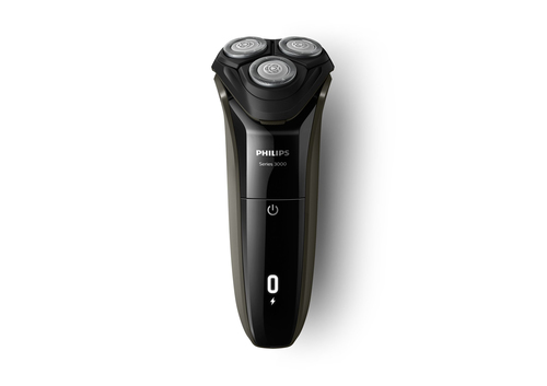 Philips SHAVER Series 3000 S3102/06 men's shaver Rotation shaver Black, Grey – image 1
