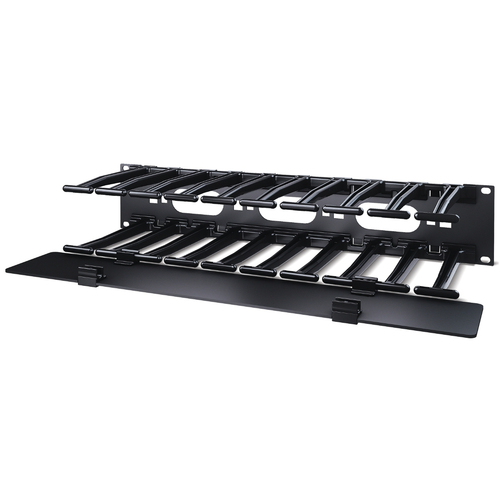 APC Horizontal Cable Manager Single-Sided with Cover - Rekkabelbeheerpaneel met bedekking, afbeelding 2