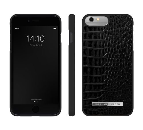 iDeal of Sweden Atelier Case iPhone 8/7/6/6S P Neo Noir Croco Slvr – image 3