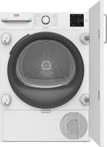 Beko NTIKP81131W 8Kg Integrated Heat Pump Tumble Dryer - White - A++ Rated, White - image 1