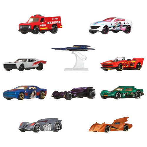 Hot Wheels Pack 10 vehículos Batman
