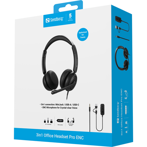 Sandberg 3in1 Office Headset Pro ENC – image 6