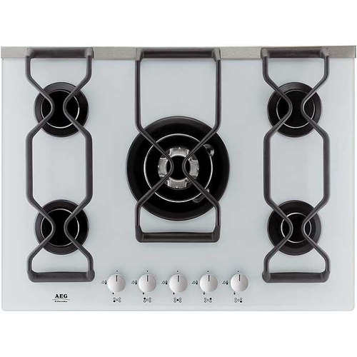 AEG 79454GM hob Silver Built-in Gas 5 zone(s)