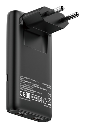 Verbatim Fold 'n' Go GaN Charger