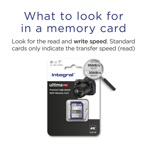 Integral 32GB SDHC UHS-1 U3 CL10 V30 UP TO R-90 W-30 MBS WITH METAL CARD CASE TWIN PACK – image 5