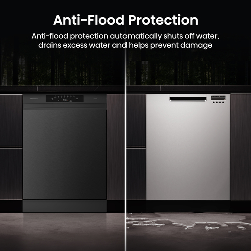 Hisense Hi4 HS643B90B Full Size Freestanding Dishwasher - Black Inox – image 9