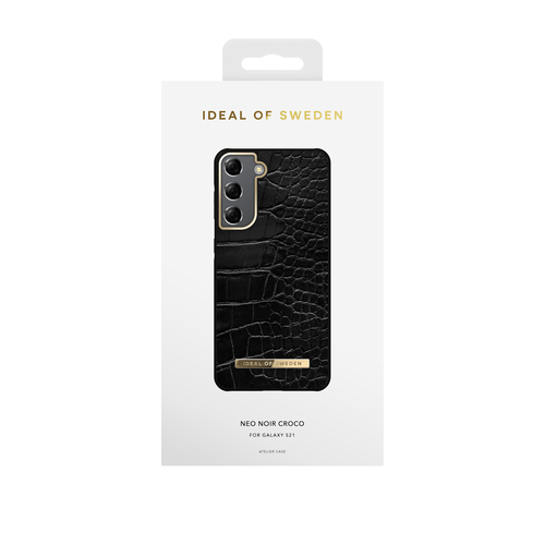 iDeal of Sweden Atelier Case Galaxy S21 Neo Noir Croco Rcyld Mtr – image 3