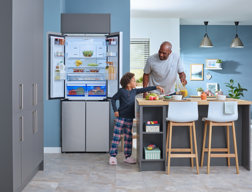 Beko GNE480IC3VPX Freestanding American Style Fridge Freeze with HarvestFresh™ – image 5