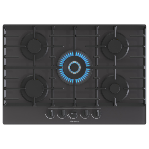 Hisense GG773B 75cm Gas Hob - Black - image 1
