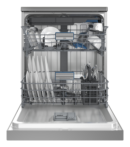 Beko BDFN36561XP PowerIntense Selective Line Vrijstaande vaatwasser Grijs, afbeelding 5