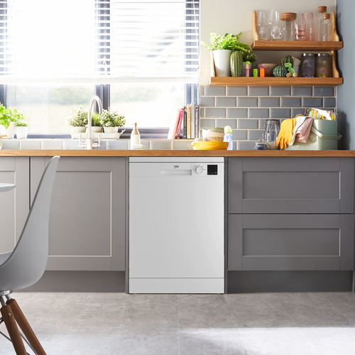 Beko DVN04X20W Full Size Dishwasher - White - E Rated, White - image 6