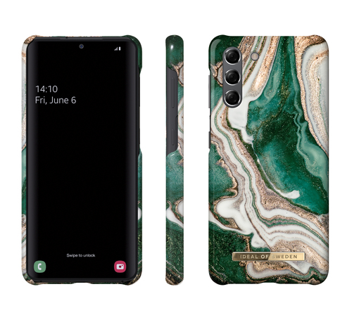 iDeal of Sweden Printed Case Galaxy S21 Golden Jade Marble – image 2