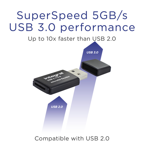 Integral USB 3.0 CARD READER SINGLE SLOT MICRO SD ETAIL – image 4