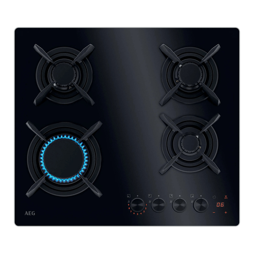 AEG HKB64453NB Черный Встроенный 60 cm Газовый 4 зона(ы)