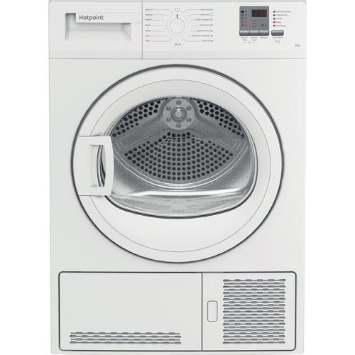 Hotpoint C HD C82 Wwgd UK 8Kg Condenser Tumble Dryer - White - B Rated, White - image 1