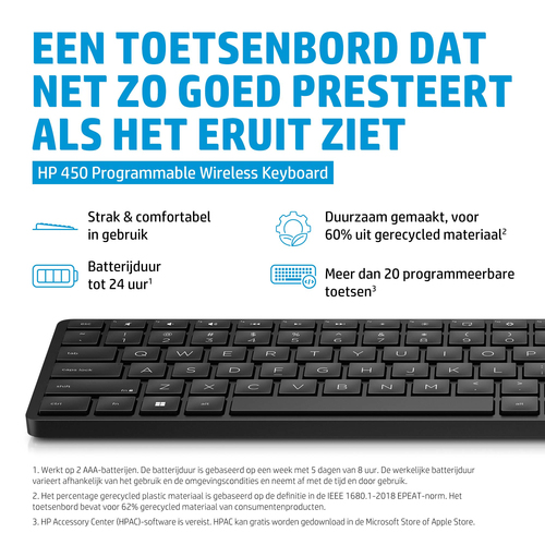 HP 450 Draadloos Toetsenbord Qwerty – Foto 7 van 7