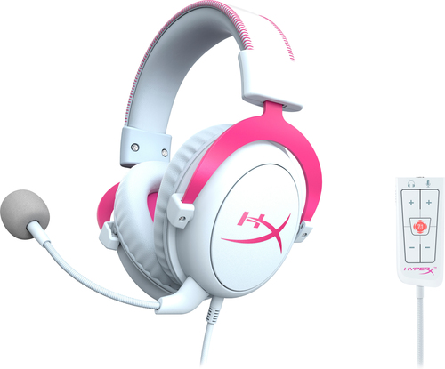 HyperX Cloud II - Gaming Headset (White-Pink) – image 3