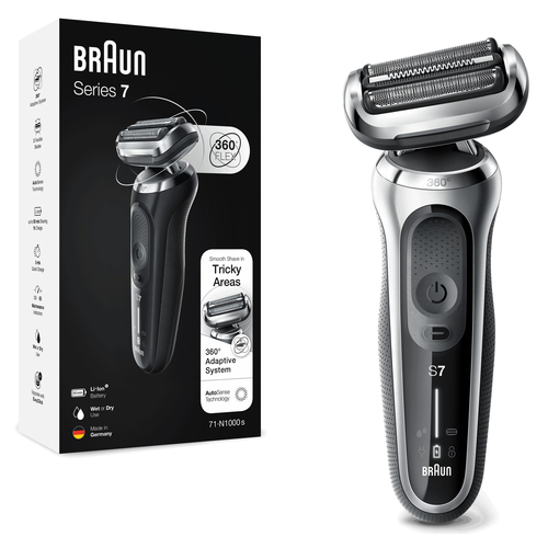 Braun Series 7 71-S1000s Foil shaver Silver – image 1