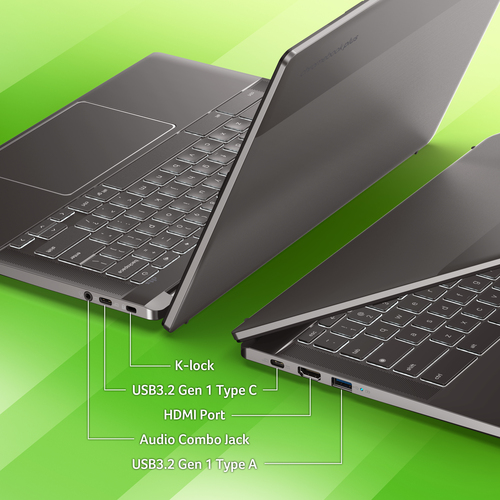 Acer Chromebook Plus 514 CB514-3H - AMD Ryzen 5 7520C, 8GB, 256GB SSD, 14" WUXGA, Google Chrome OS, Iron thumbnail 8