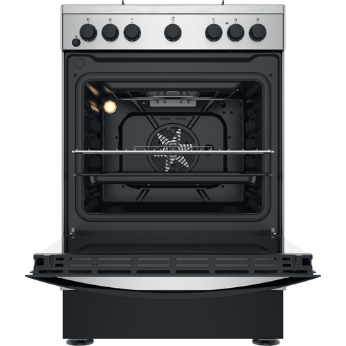 Indesit IS67G5PHX/UK cooker Freestanding cooker Electric Gas Stainless steel – image 7