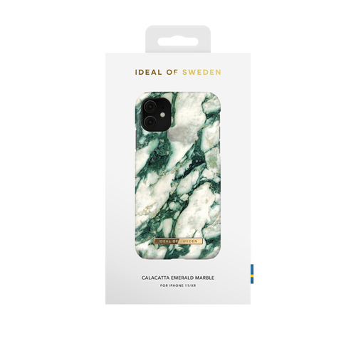 iDeal of Sweden Printed Case iPhone 11/XR Calacatta Emerald Marble – image 1