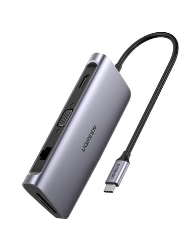 Ugreen 40873 док-станция для ноутбука USB 3.2 Gen 1 (3.1 Gen 1) Type-C Металлический