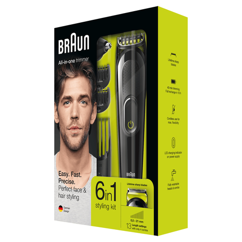 Braun Multigroomer 6-in-1 All-in-one trimmer MGK3021, Beard Trimmer & Hair Clipper, Ear & Nose Trimmer – image 5