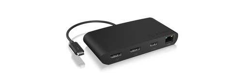 ICY BOX IB-DK406-TB3 Wired Thunderbolt 3 Black