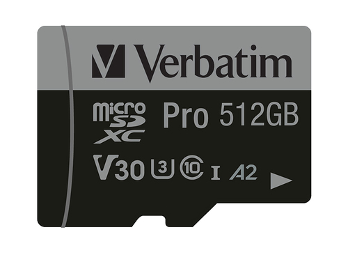 Verbatim Pro U3 512GB Micro SDXC Card – image 3