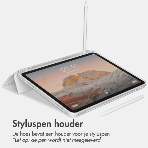 Accezz Smart Silicone Bookcase iPad Air 11 inch (2024) M2 / Air 5 (2022) / Air 4 (2020) - Grijs, afbeelding 5