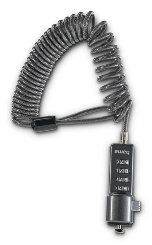 Hama Combination Lock for Netbooks, 4 digits Kabel med låsemekanisme til bærbar computer