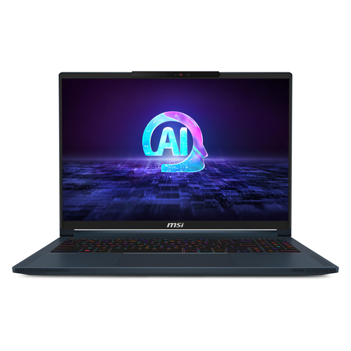 MSI Stealth 16 AI STUDIO A1VIG-001UK Intel Core Ultra 9 185H Ноутбук 40,6 cm (16") UHD+ 32 GB DDR5-SDRAM 2 TB Твердотельный накопитель (SSD) NVIDIA GeForce RTX 4090 Wi-Fi 7 (802.11be) Windows 11 Pro Синий