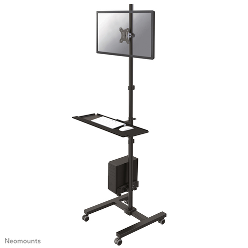 Neomounts FPMA-MOBILE1700 - Vogn med hjul - for LCD-display/PC-udstyr - sort - skærmstørrelse: 10-32