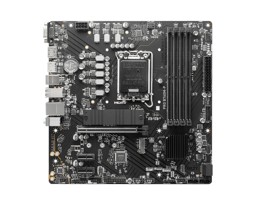 MOTHERBOARD MSI PRO B760M-P SOCKET 1700 4DDR5 6800 MHZ HDMI DP VGA MICRO ATX - PRO B760M-P