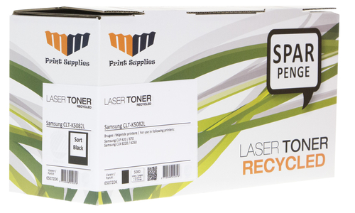 MM Black Laser Toner - Samsung CLT-K5082L - For Samsung CLP 6x0 / CLX 62x0 series