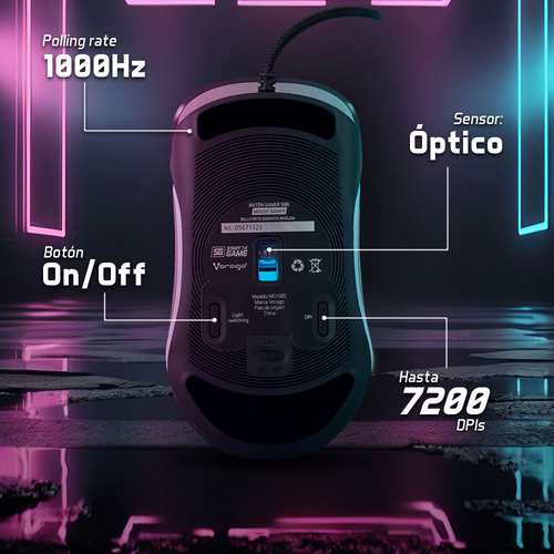 Mouse Gaming VORAGO MO-505