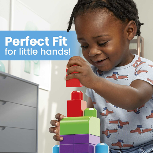 Mattel First Builders - Big Building Bag (Classic), 60 stuks Constructiespeelgoed, afbeelding 9