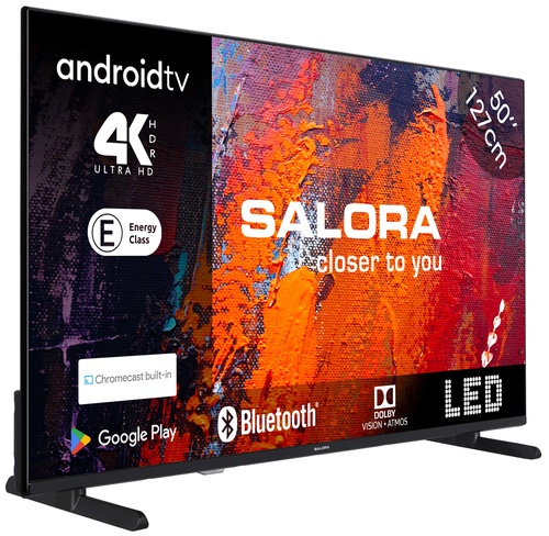 Salora 50UA550 TV 127 cm (50") 4K Ultra HD Smart TV Wi-Fi Black 250 cd/m² – image 2