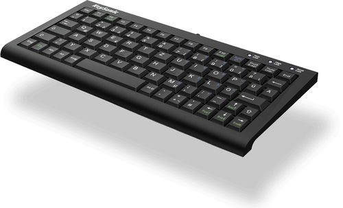 KeySonic ACK-3401U (UK) клавиатура Дома USB QWERTY Британский английский Черный