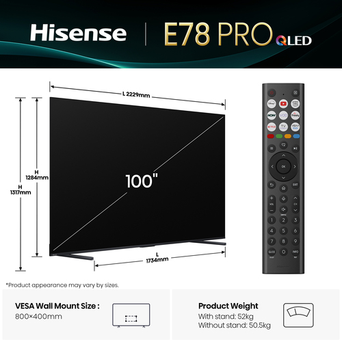 Hisense 100E78QTUK PRO – image 4