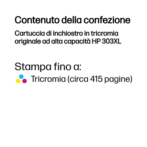 HP 303XL – Cartuccia tricromia originale