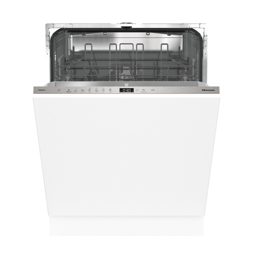 Hisense HV642E90UK Fully Integrated Full Size Dishwasher - Stainless Steel Control Panel with Fixed Door Hinge Kit - E Rated, Stainless Steel - image 1