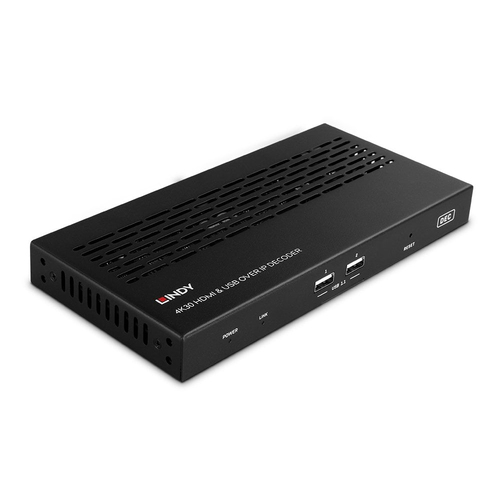 Lindy 38397 AV extender AV receiver Black