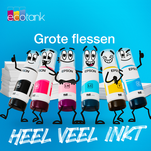 Epson 107 70ml Gele inktcartridge voor de Ecotank, afbeelding 5