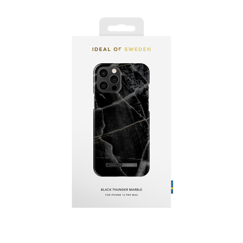 iDeal of Sweden Printed Case iPhone 12 PRO MAX Black Thnd Mrb