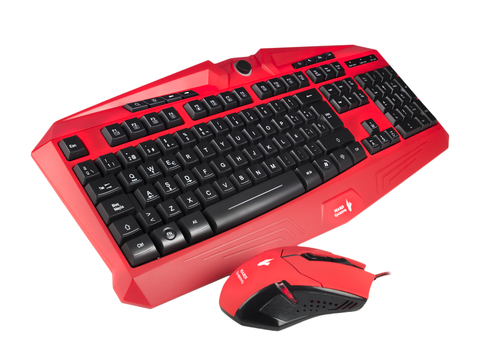 Mars Gaming MCPVU1 keyboard Mouse included Black, Red – image 2