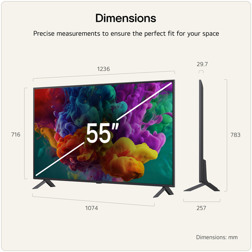LG 55QNED85B6B.AEK TV – image 3