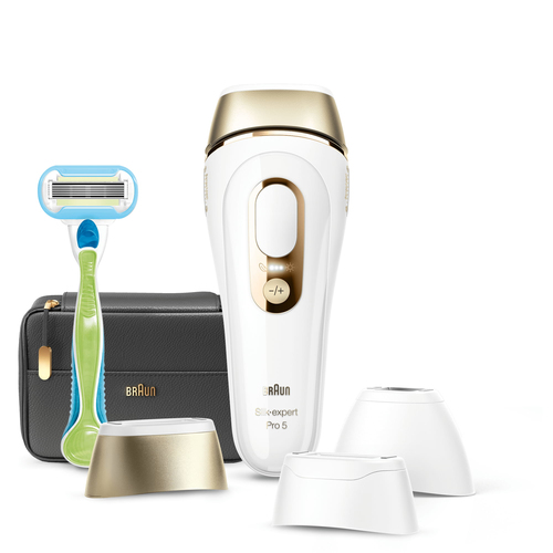 Braun Silk-expert Pro 5 PL5243 Luz pulsada intensa (IPL) Oro, Blanco