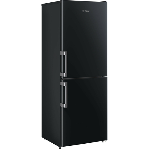 Indesit IB55532BUK 152cm 50/50 Small Fridge Freezer - Black - E Rated, Black - image 2