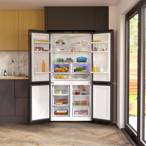 Beko GN446224VPZ Frost Free Multi-door American Fridge Freezer - Black Steel - E Rated, Black - image 4